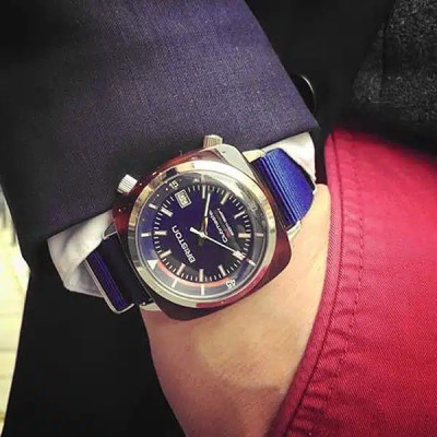 BRISTON CLUBMASTER DIVER ACÉTATE – BLEU MARINE