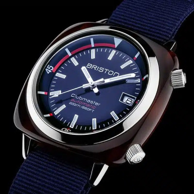 BRISTON CLUBMASTER DIVER ACÉTATE – BLEU MARINE