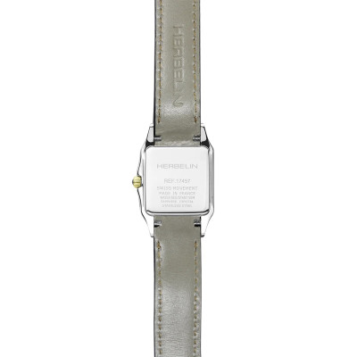 Vue de Dos de la Montre Montre Herbelin Luna – Quartz – Bicolore & Cuir Noir