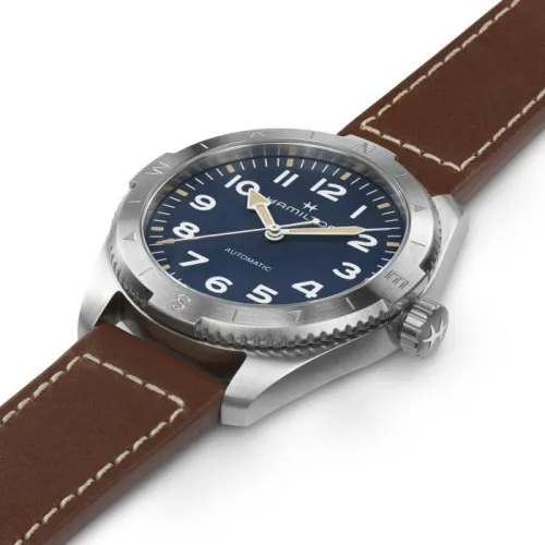 HAMILTON KHAKI FIELD EXPEDITION AUTO 41MM  CADRAN BLEU