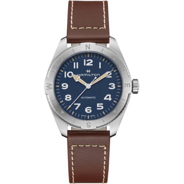 HAMILTON KHAKI FIELD EXPEDITION AUTO 37 MM CADRAN BLEU