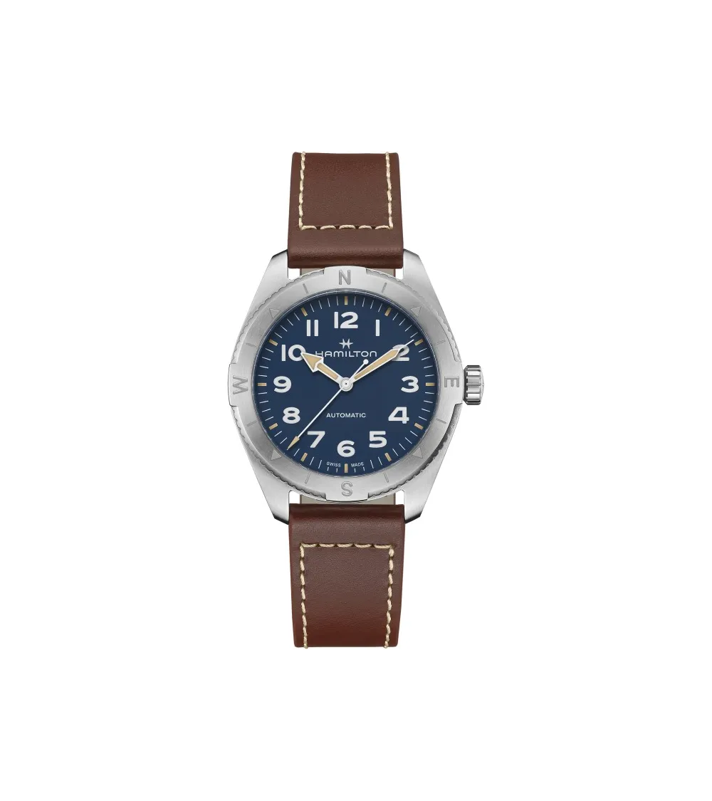 HAMILTON KHAKI FIELD EXPEDITION AUTO 37 MM CADRAN BLEU