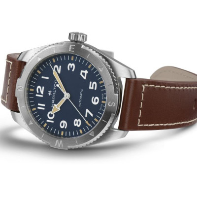 HAMILTON KHAKI FIELD EXPEDITION AUTO 37 MM CADRAN BLEU
