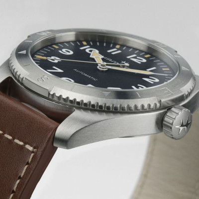 HAMILTON KHAKI FIELD EXPEDITION AUTO 37 MM CADRAN BLEU