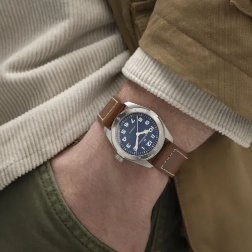 HAMILTON KHAKI FIELD EXPEDITION AUTO 37 MM CADRAN BLEU