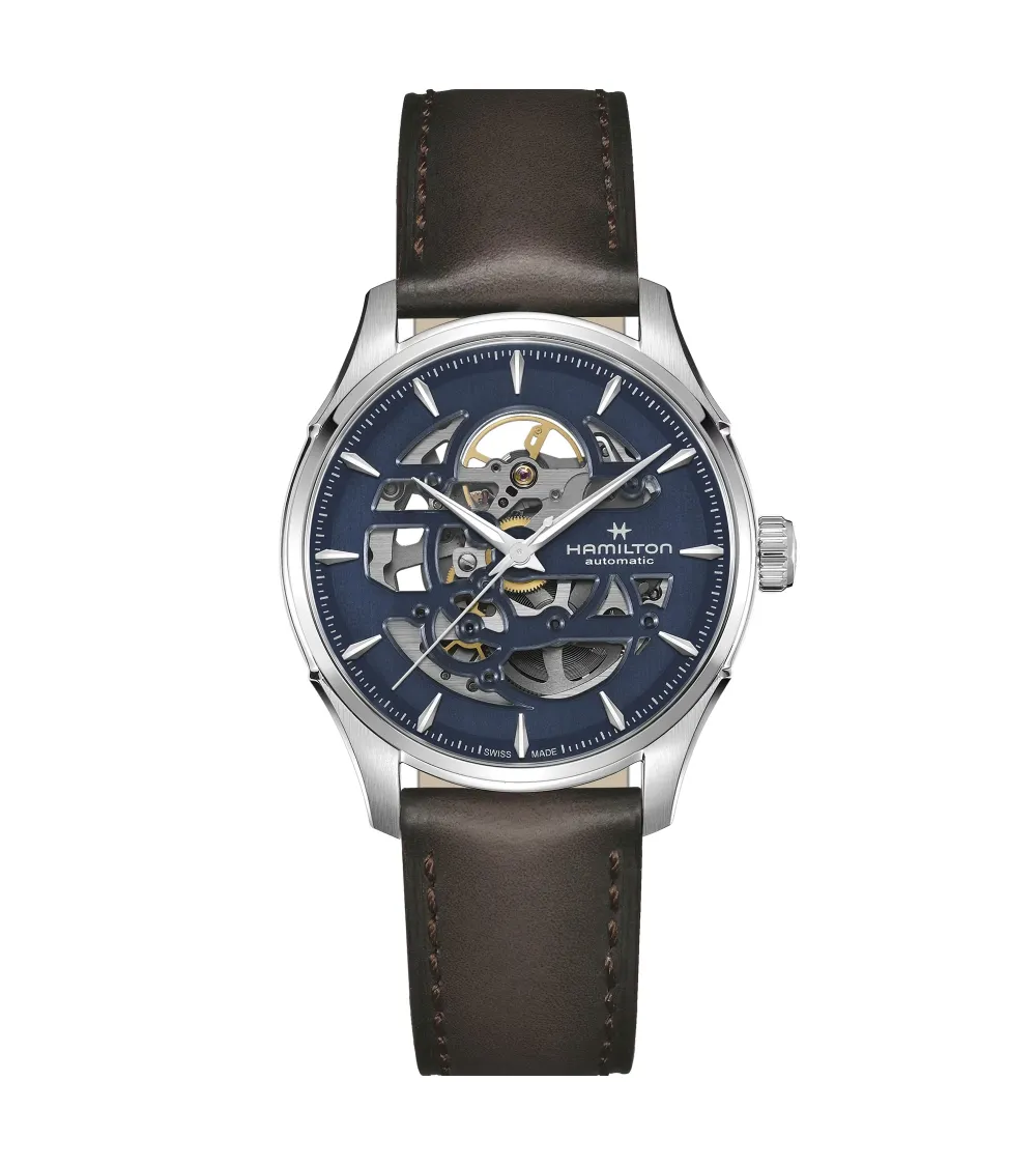 HAMILTON JAZZMASTER SKELETON CADRAN BLEU 40 MM