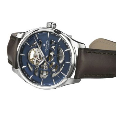 HAMILTON JAZZMASTER SKELETON CADRAN BLEU 40 MM