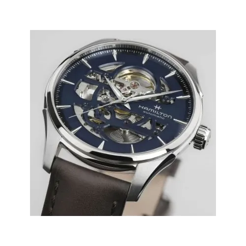HAMILTON JAZZMASTER SKELETON CADRAN BLEU 40 MM