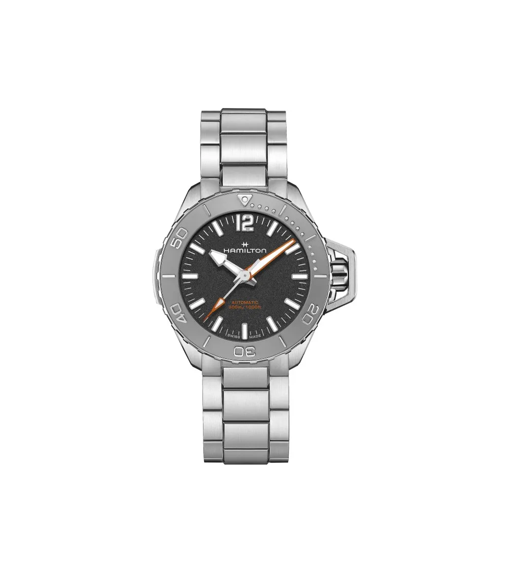 HAMILTON KHAKI NAVY FROGMAN AUTO 41 MM BRACELET ACIER