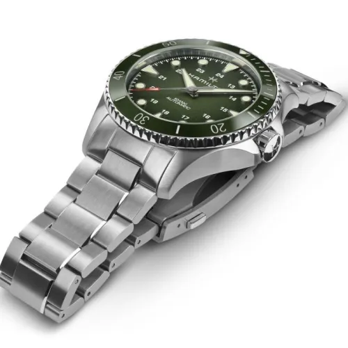 HAMILTON KHAKI NAVY SCUBA AUTO 43 MM CADRAN VERT