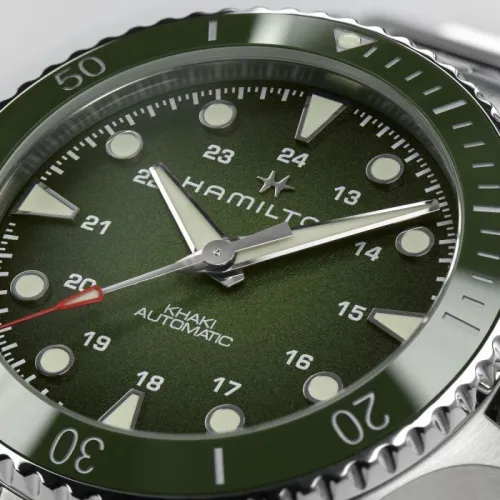 HAMILTON KHAKI NAVY SCUBA AUTO 43 MM CADRAN VERT
