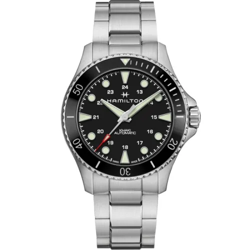 HAMILTON KHAKI NAVY SCUBA AUTO 43 MM CADRAN NOIR