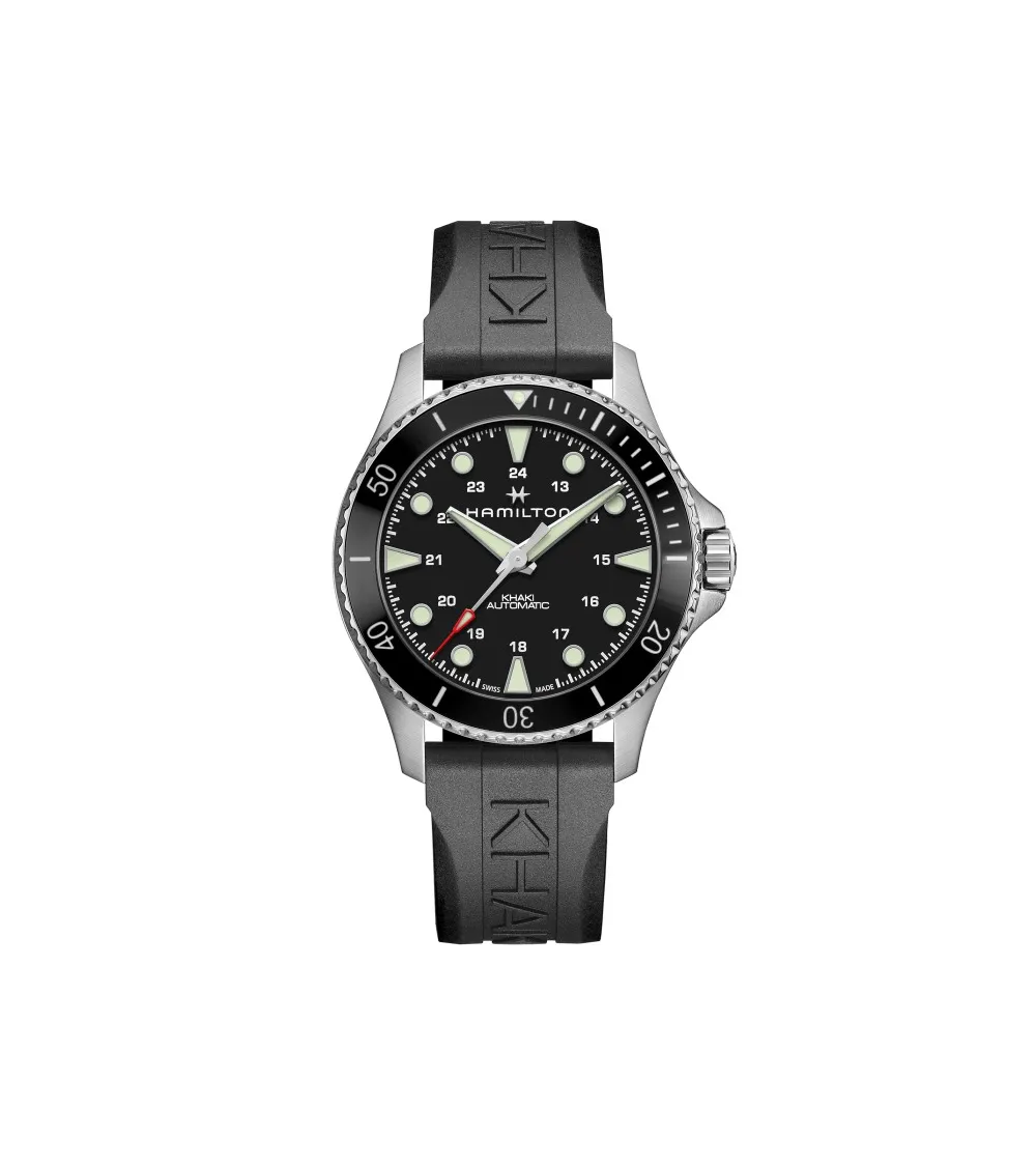 HAMILTON KHAKI NAVY SCUBA AUTO 43 MM CADRAN NOIR