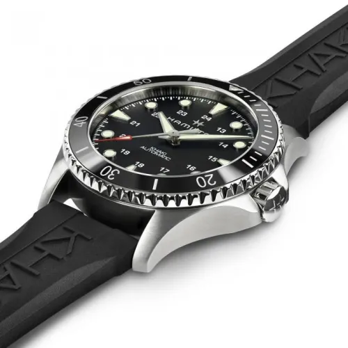 HAMILTON KHAKI NAVY SCUBA AUTO 43 MM CADRAN NOIR