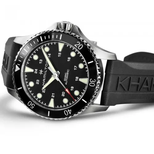HAMILTON KHAKI NAVY SCUBA AUTO 43 MM CADRAN NOIR