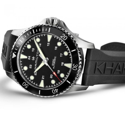 HAMILTON KHAKI NAVY SCUBA AUTO 43 MM CADRAN NOIR