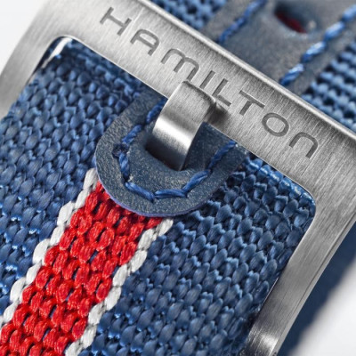 Hamilton montre pan europe automatique bleu