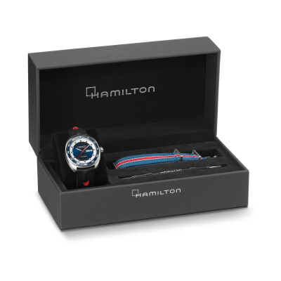 Hamilton montre pan europe automatique bleu