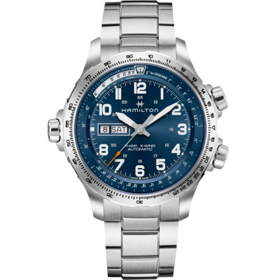 HAMILTON KHAKI AVIATION X-WIND DAY DATE AUTO 45 MM