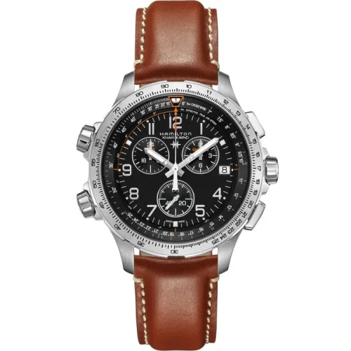 HAMILTON KHAKI AVIATION X-WIND GMT CHRONO QUARTZ 46 MM H77912535