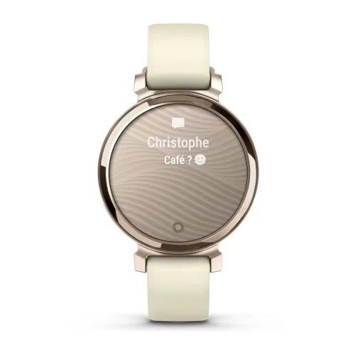 GARMIN Lily® 2 Cream Gold avec bracelet en silicone blanc coco