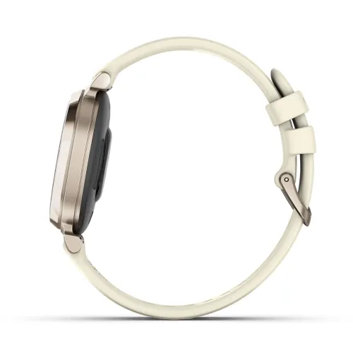 GARMIN Lily® 2 Cream Gold avec bracelet en silicone blanc coco