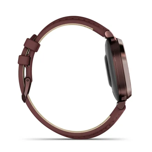 GARMIN Lily® 2  Dark Bronze avec bracelet en cuir acajou NEW COLLECTION