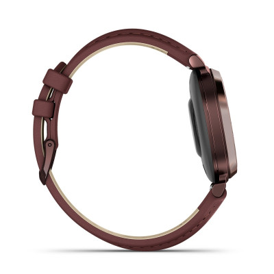 GARMIN Lily® 2  Dark Bronze avec bracelet en cuir acajou NEW COLLECTION