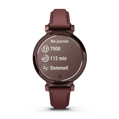 GARMIN Lily® 2  Dark Bronze avec bracelet en cuir acajou NEW COLLECTION