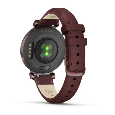 GARMIN Lily® 2  Dark Bronze avec bracelet en cuir acajou NEW COLLECTION