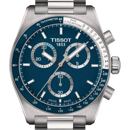 TISSOT PR 516 CHRONOGRAPHE QUARTZ 40 MM CADRAN BLEU
