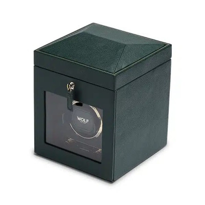 WOLF REMONTOIR À MONTRE AUTOMATIQUE VERT ANGLAIS