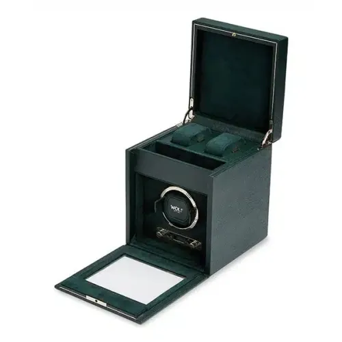 WOLF REMONTOIR À MONTRE AUTOMATIQUE VERT ANGLAIS