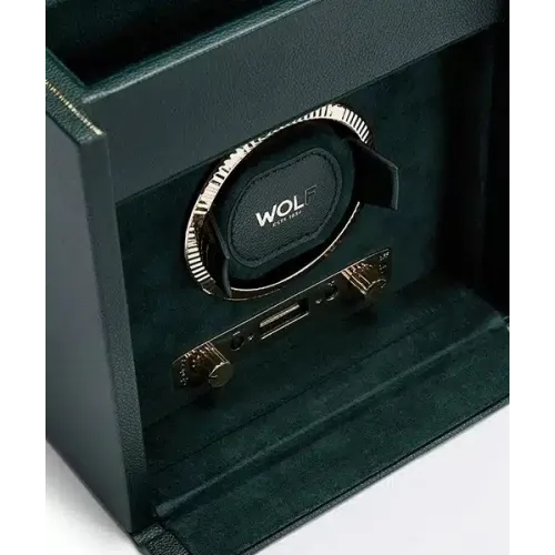 WOLF REMONTOIR À MONTRE AUTOMATIQUE VERT ANGLAIS