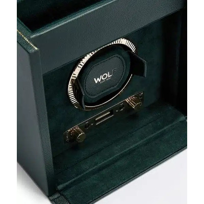 WOLF REMONTOIR À MONTRE AUTOMATIQUE VERT ANGLAIS