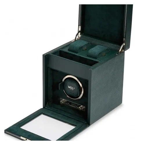 WOLF REMONTOIR À MONTRE AUTOMATIQUE VERT ANGLAIS