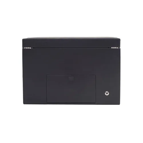 WOLF REMONTOIRS POUR 2 MONTRES AUTOMATIQUES CUIR VÉGANE NOIR