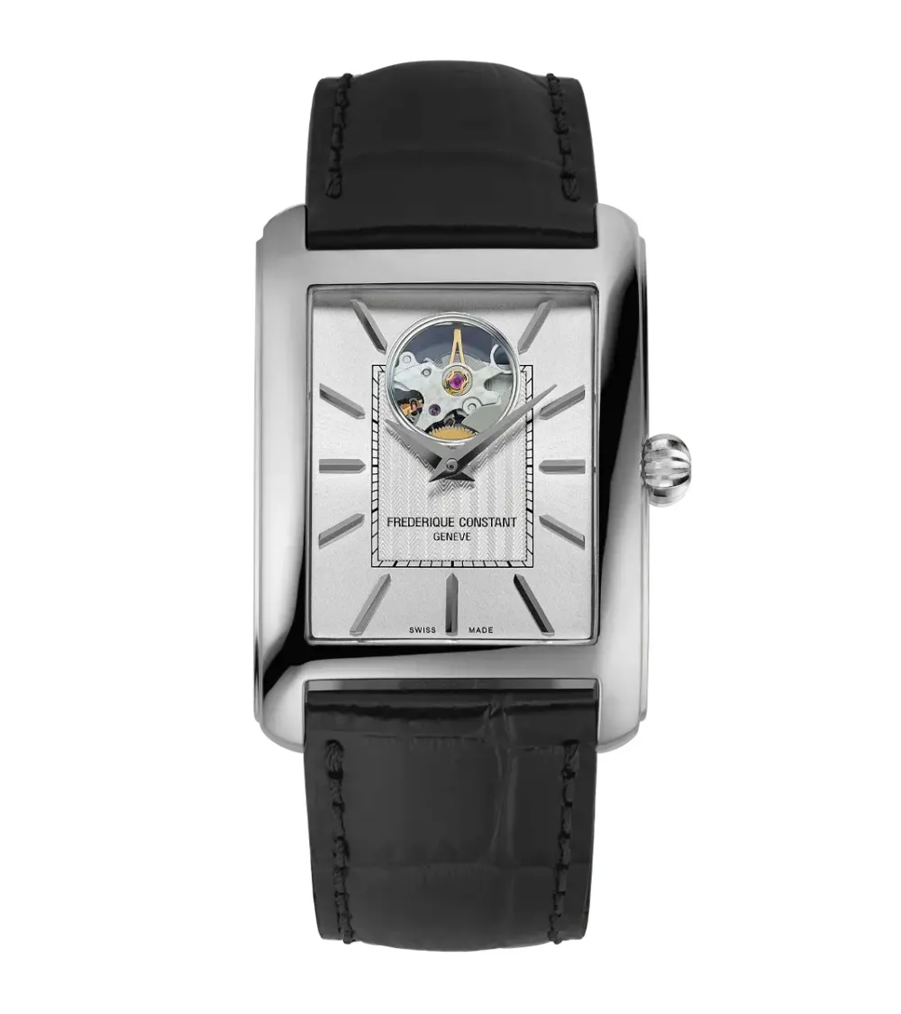 FRÉDÉRIQUE CONSTANT CLASSIC RECTANGULAIRE AUTOMATIQUE COEUR OUVERT FC-311S4C6
