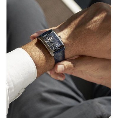 FRÉDÉRIQUE CONSTANT CLASSIC RECTANGULAIRE AUTOMATIQUE COEUR OUVERT  FC-311N4C6