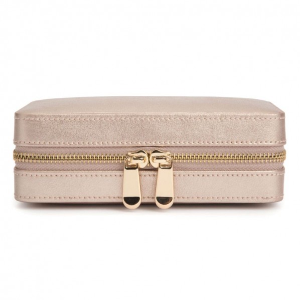 WOLF 1834 COFFRET À BIJOUX DE VOYAGE ZIPÉ  ROSE