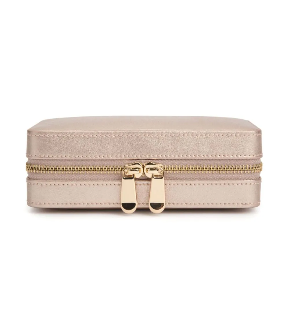 WOLF 1834 COFFRET À BIJOUX DE VOYAGE ZIPÉ  ROSE