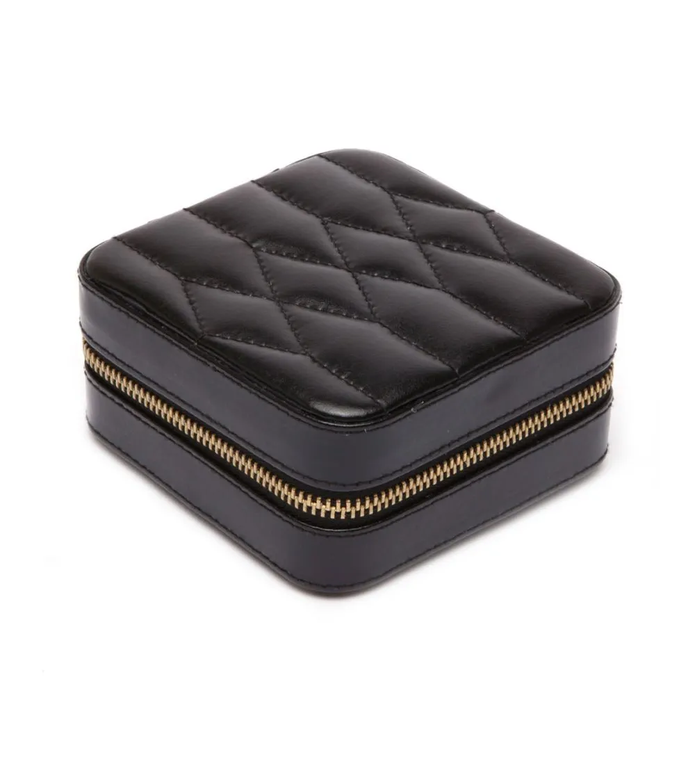 WOLF 1834 COFFRET À BIJOUX DE VOYAGE ZIPÉ CAROLINE NOIR