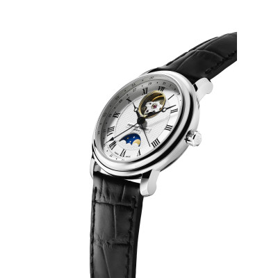 Vue profil de la montre Frédérique Constant Classic Moonphase Date Manufacture 40 MM