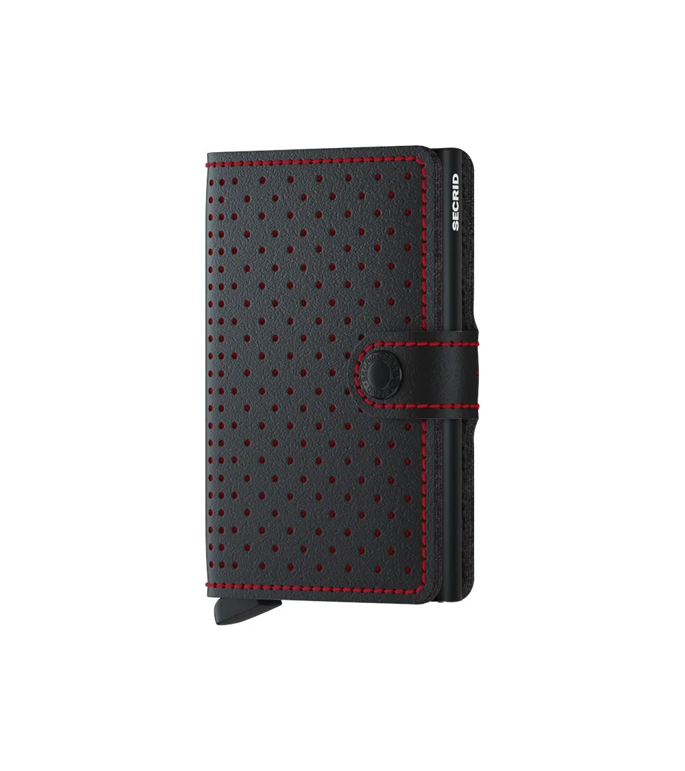 SECRID Miniwallet Perforated noir