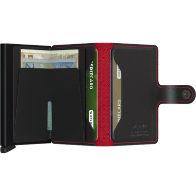 SECRID Miniwallet Perforated noir
