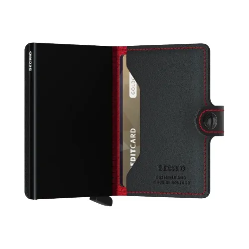 SECRID Miniwallet Perforated noir