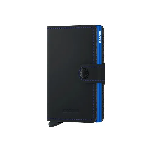 SECRID MINIWALLET MAT NOIR ET BLEU