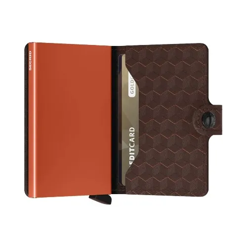 SECRID MINIWALLET OPTICAL MARRON ORANGE
