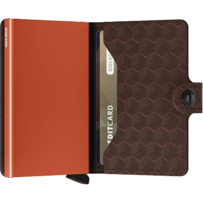 SECRID MINIWALLET OPTICAL MARRON ORANGE