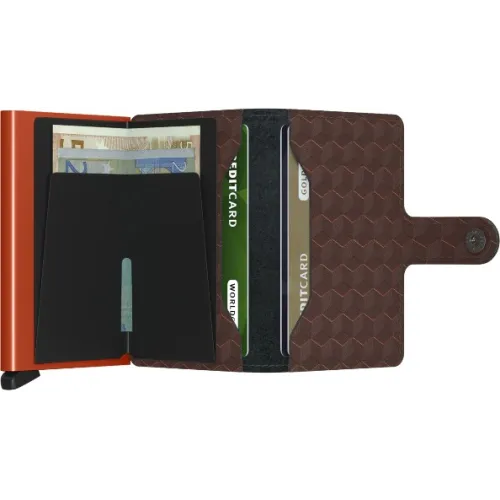 SECRID MINIWALLET OPTICAL MARRON ORANGE